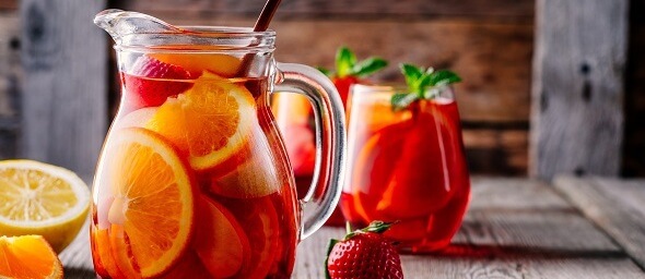 Džbán drinku Sangria